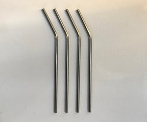Stainless Steel Straws : set of Four