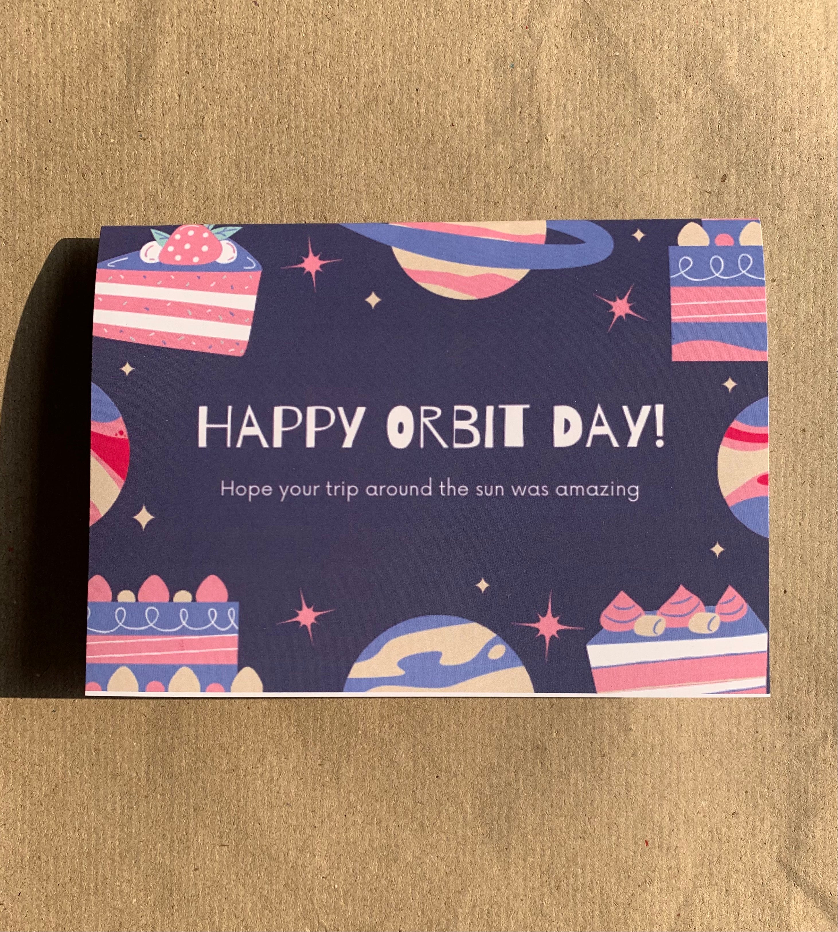 Happy orbit day card